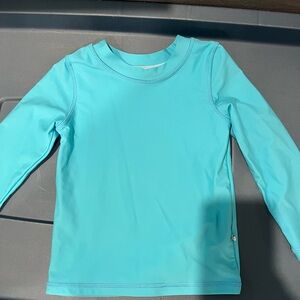 Caden Lane Kids Long-Sleeve Rashguard - Turquoise Blue